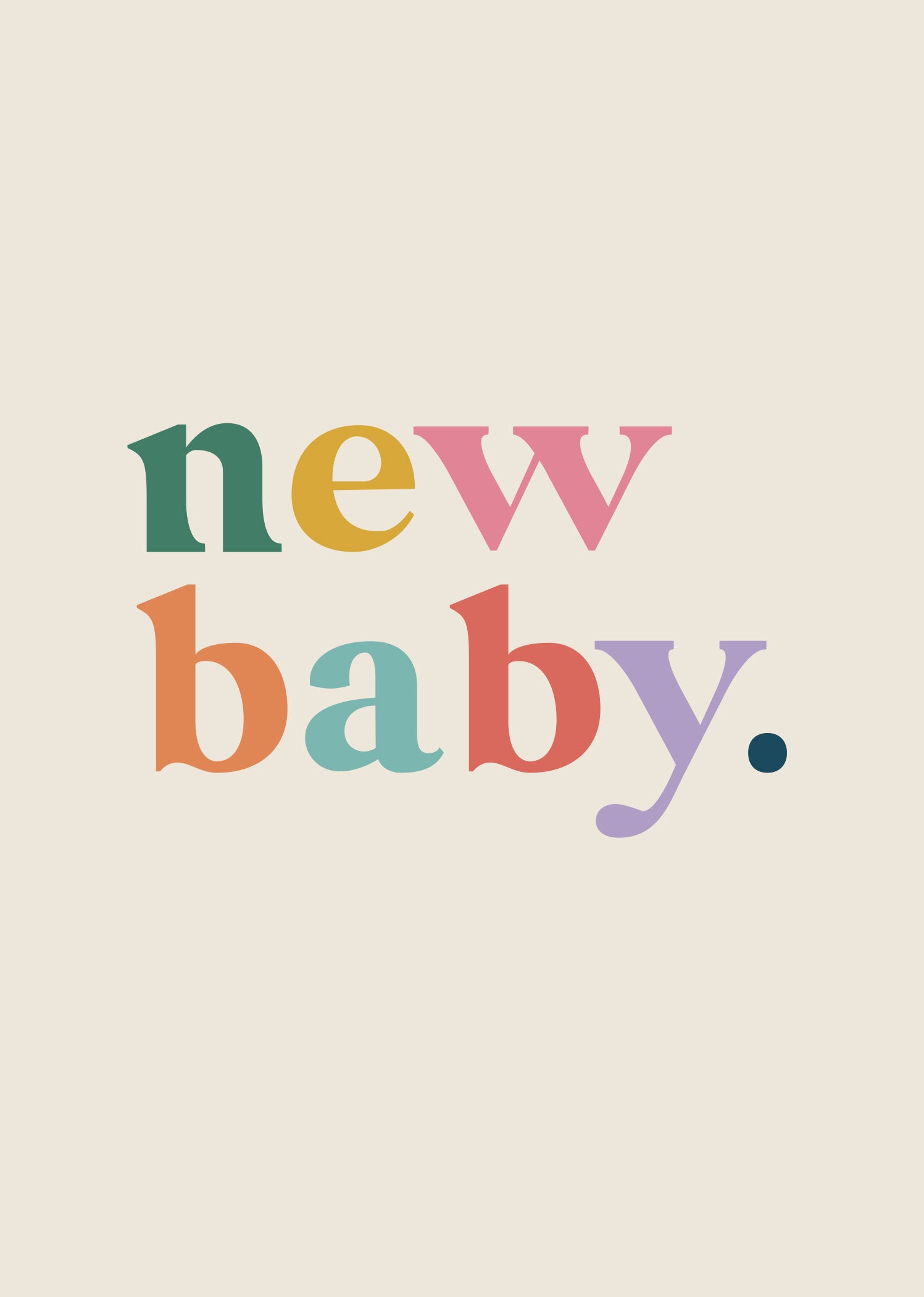 Greeting Card Card CONGRATS - NEW BABY